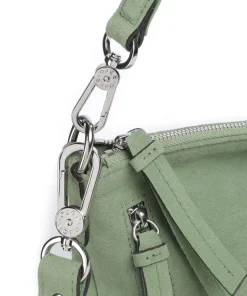 Abro Shoulder Bags|Hobo Bags-Suede Juna Hobo bag brushed cow leather