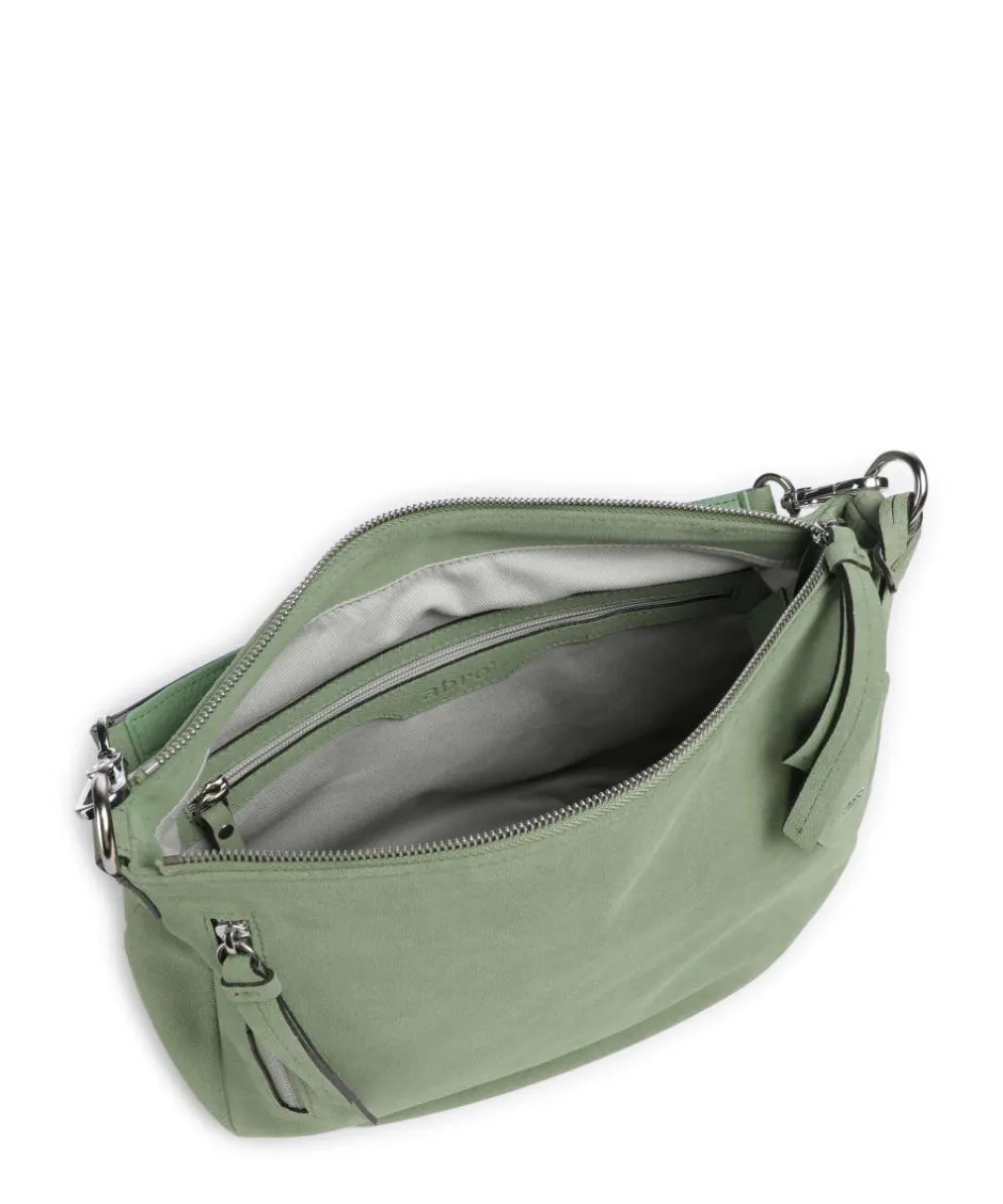 Abro Shoulder Bags|Hobo Bags-Suede Juna Hobo bag brushed cow leather