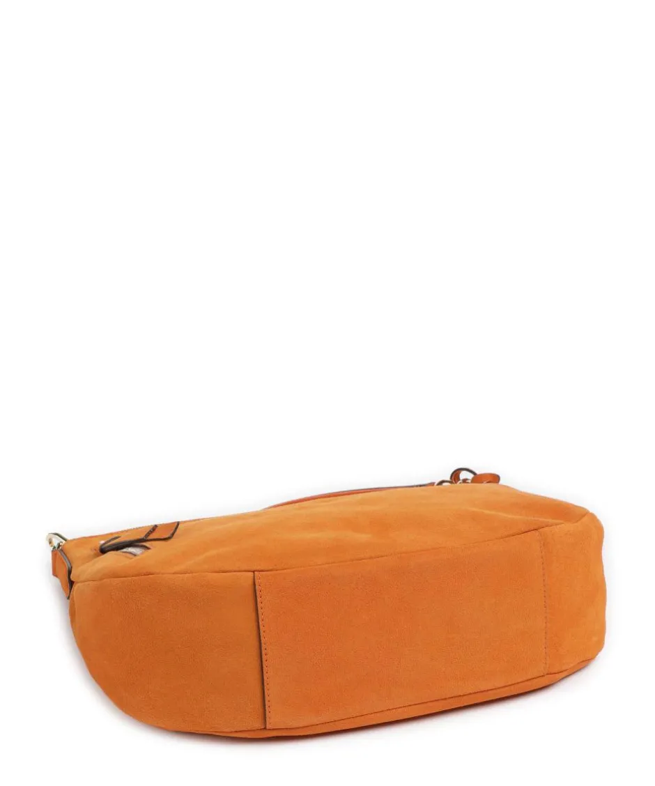 Abro Shoulder Bags|Hobo Bags-Suede Juna Small Hobo bag brushed leather