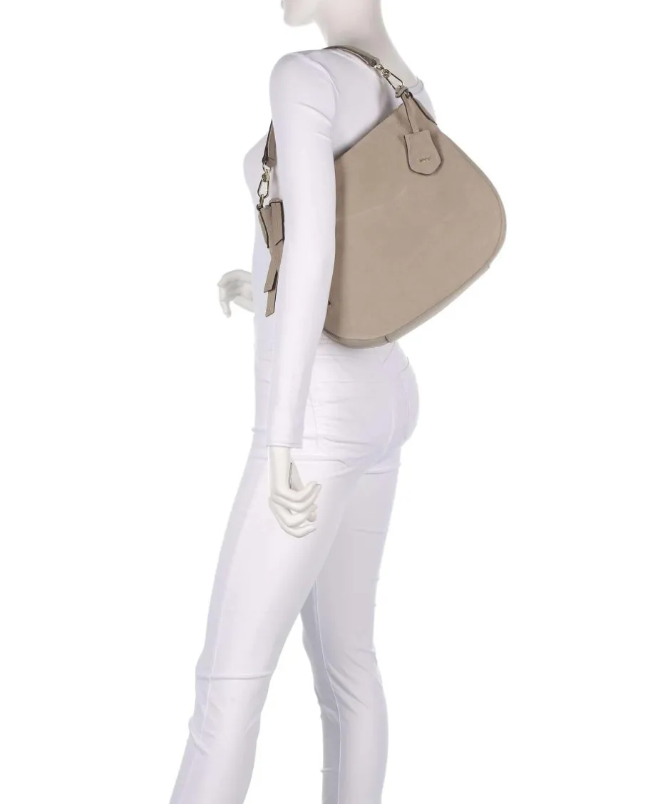 Abro Shoulder Bags|Hobo Bags-Suede Juna Small Hobo bag brushed leather