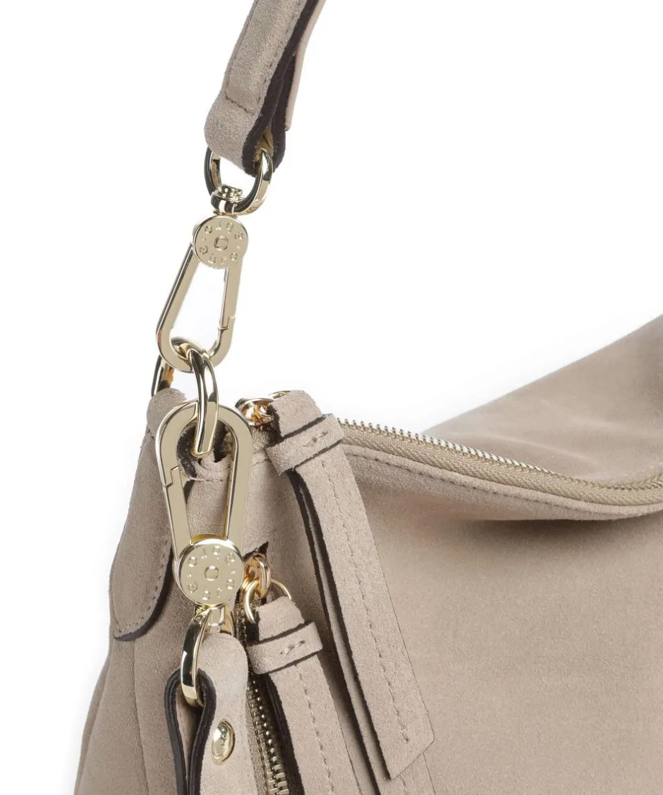 Abro Shoulder Bags|Hobo Bags-Suede Juna Small Hobo bag brushed leather