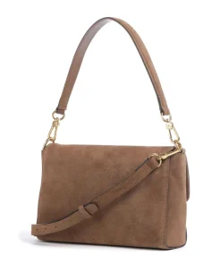 Abro Shoulder Bags|Crossbody Bags-Suede Temi Shoulder bag brushed leather