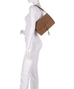 Abro Shoulder Bags|Crossbody Bags-Suede Temi Shoulder bag brushed leather