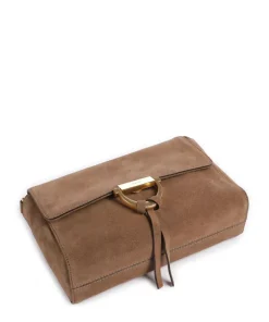 Abro Shoulder Bags|Crossbody Bags-Suede Temi Shoulder bag brushed leather