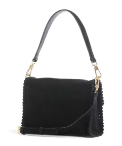 Abro Shoulder Bags|Crossbody Bags-Suede Temi Stitch Shoulder bag brushed leather