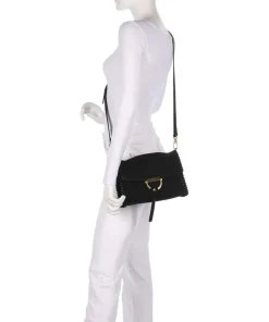 Abro Shoulder Bags|Crossbody Bags-Suede Temi Stitch Shoulder bag brushed leather