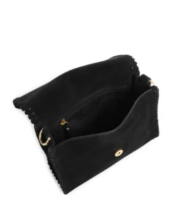 Abro Shoulder Bags|Crossbody Bags-Suede Temi Stitch Shoulder bag brushed leather