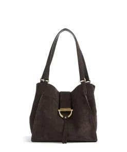 Abro Tote Bags-Suede Temi Tote bag brushed leather