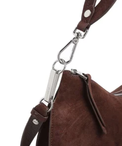 Coccinelle Shoulder Bags-Sunup Suede Shoulder bag brushed cow leather