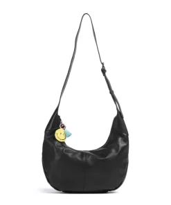 FredsBruder Shoulder Bags|Hobo Bags-Take A Smile Hobo bag sheepskin leather
