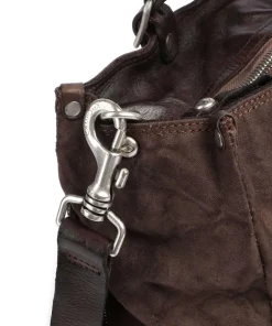 Campomaggi Tote Bags-Tote bag cotton, grained cow leather