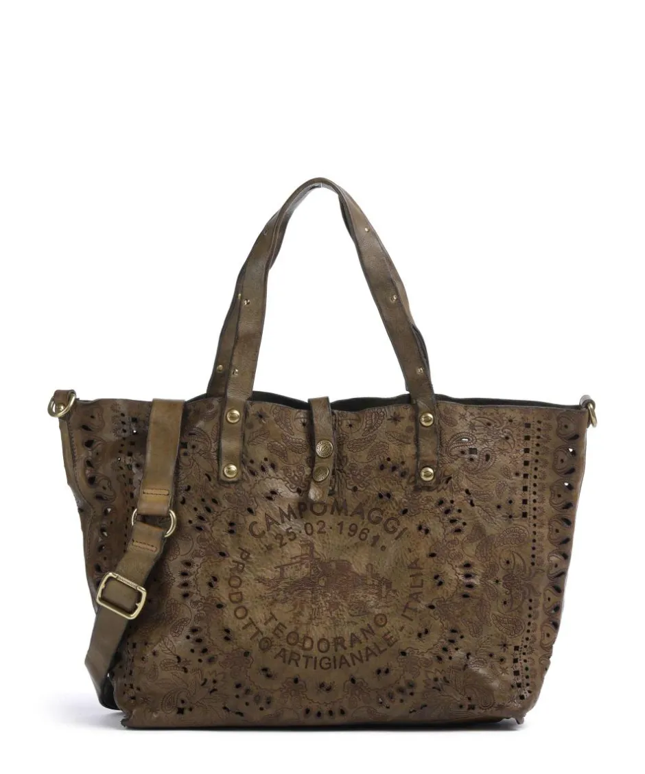 Campomaggi Tote Bags-Tote bag fine grain cow leather