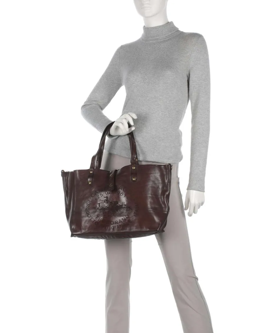 Campomaggi Tote Bags-Tote bag grained cow leather