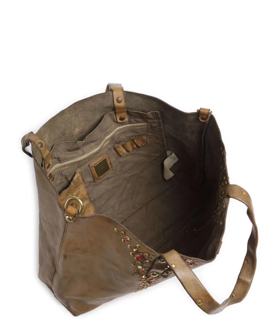 Campomaggi Tote Bags-Tote bag grained cow leather
