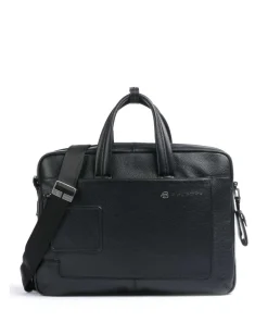 Piquadro Business- & Laptop Bags-VIBE Briefcase 15″ grained cow leather