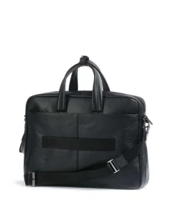 Piquadro Business- & Laptop Bags-VIBE Briefcase 15″ grained cow leather