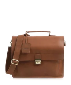 Burkely Business- & Laptop Bags-Vintage Scott Briefcase fine grain leather