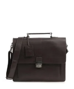 Burkely Business- & Laptop Bags-Vintage Scott Briefcase fine grain leather