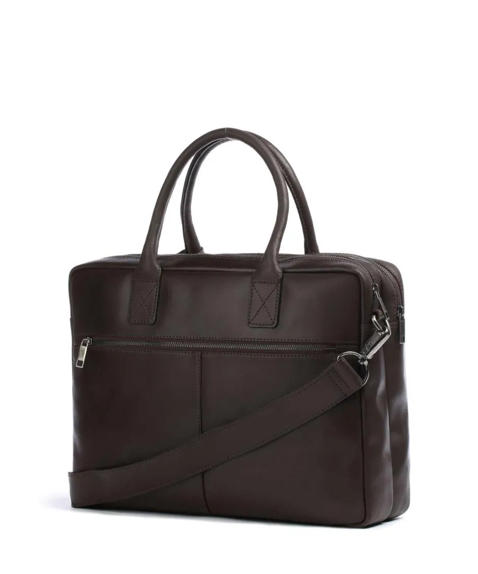 Burkely Business- & Laptop Bags-Vintage Taylor Worker Briefcase grained leather