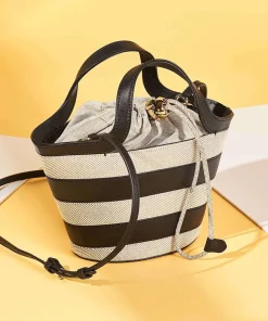 Furla Handbags|Crossbody Bags-Vortice Mini Crossbody bag canvas, fine grain leather