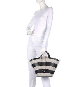 Furla Handbags-Vortice S Handbag canvas, softly grained calfskin