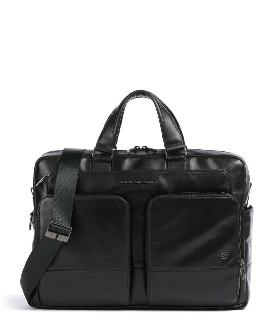 Piquadro Business- & Laptop Bags-W136 Briefcase 15″ fine grain cow leather