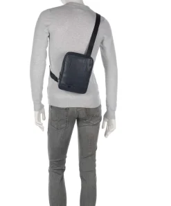 Piquadro Crossbody Bags-W137 Crossbody bag grained cow leather