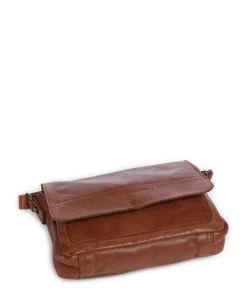 The Chesterfield Brand Business- & Laptop Bags|Crossbody Bags-Washed Waxed Cow Ann Crossbody bag grained cow leather
