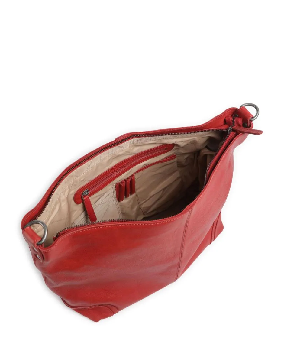 The Chesterfield Brand Shoulder Bags|Hobo Bags-Washed Waxed Cow Bolivia Hobo bag pull-up cow leather
