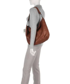 The Chesterfield Brand Shoulder Bags|Hobo Bags-Washed Waxed Cow Bolivia Hobo bag pull-up cow leather