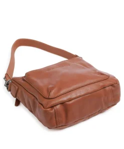 The Chesterfield Brand Shoulder Bags|Crossbody Bags-Washed Waxed Cow Caroline Shoulder bag grained cow leather