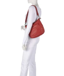 The Chesterfield Brand Shoulder Bags|Crossbody Bags-Washed Waxed Cow Caroline Shoulder bag grained cow leather
