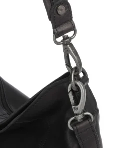The Chesterfield Brand Shoulder Bags|Hobo Bags-Washed Waxed Cow Sintra Hobo bag grained cow leather