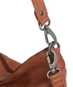 The Chesterfield Brand Shoulder Bags|Hobo Bags-Washed Waxed Cow Sintra Hobo bag grained cow leather
