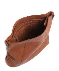 The Chesterfield Brand Shoulder Bags|Hobo Bags-Washed Waxed Cow Sintra Hobo bag grained cow leather