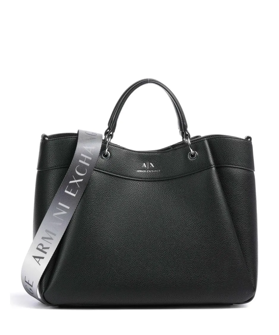 Armani Exchange Tote Bags|Handbags-Wave L Handbag imitation leather
