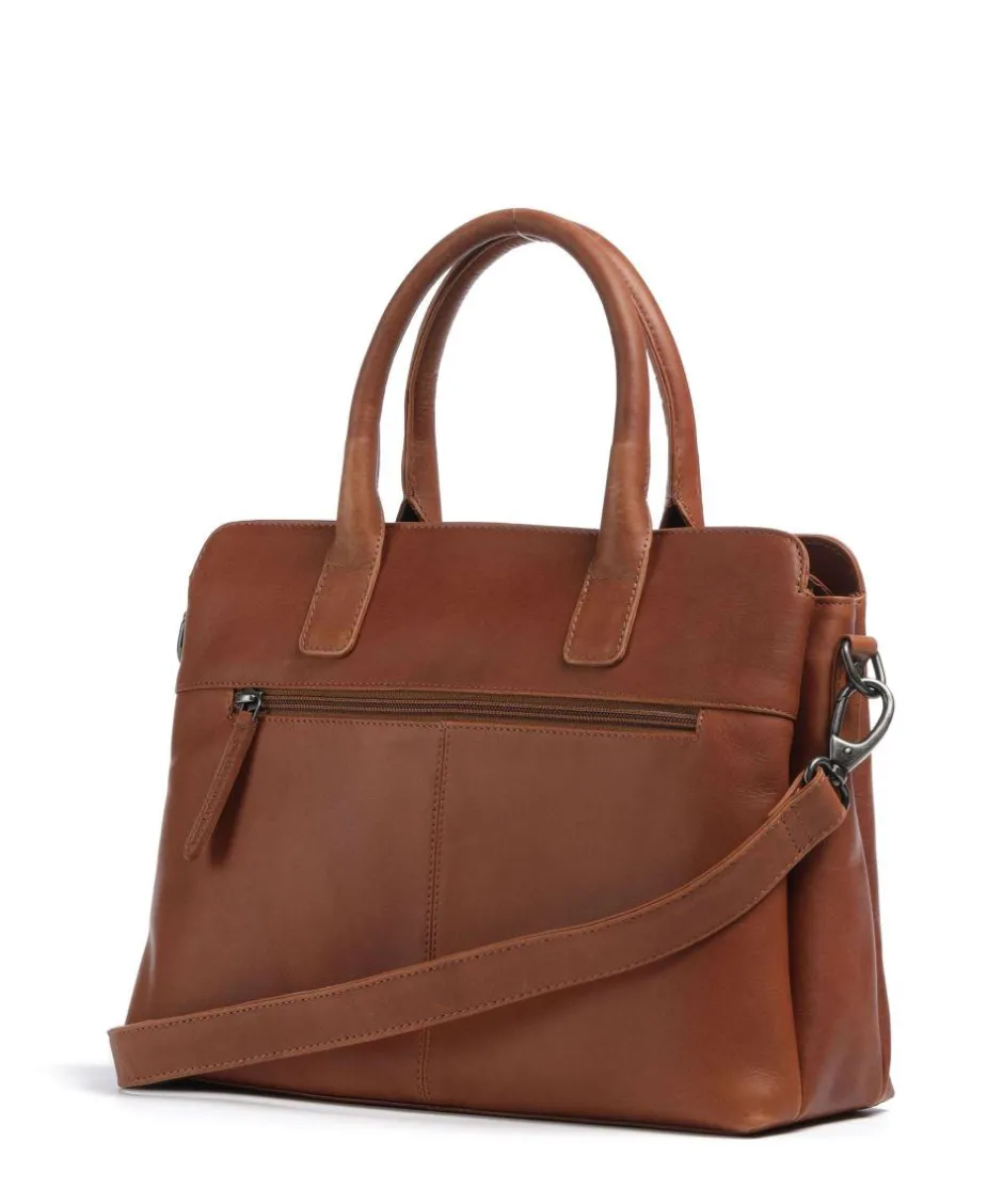 The Chesterfield Brand Handbags-Wax Pull Up Cow Valmonte Handbag fine grain cow leather