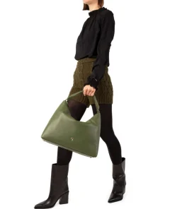 AIGNER Shoulder Bags|Hobo Bags-Zita M Hobo bag grained cow leather